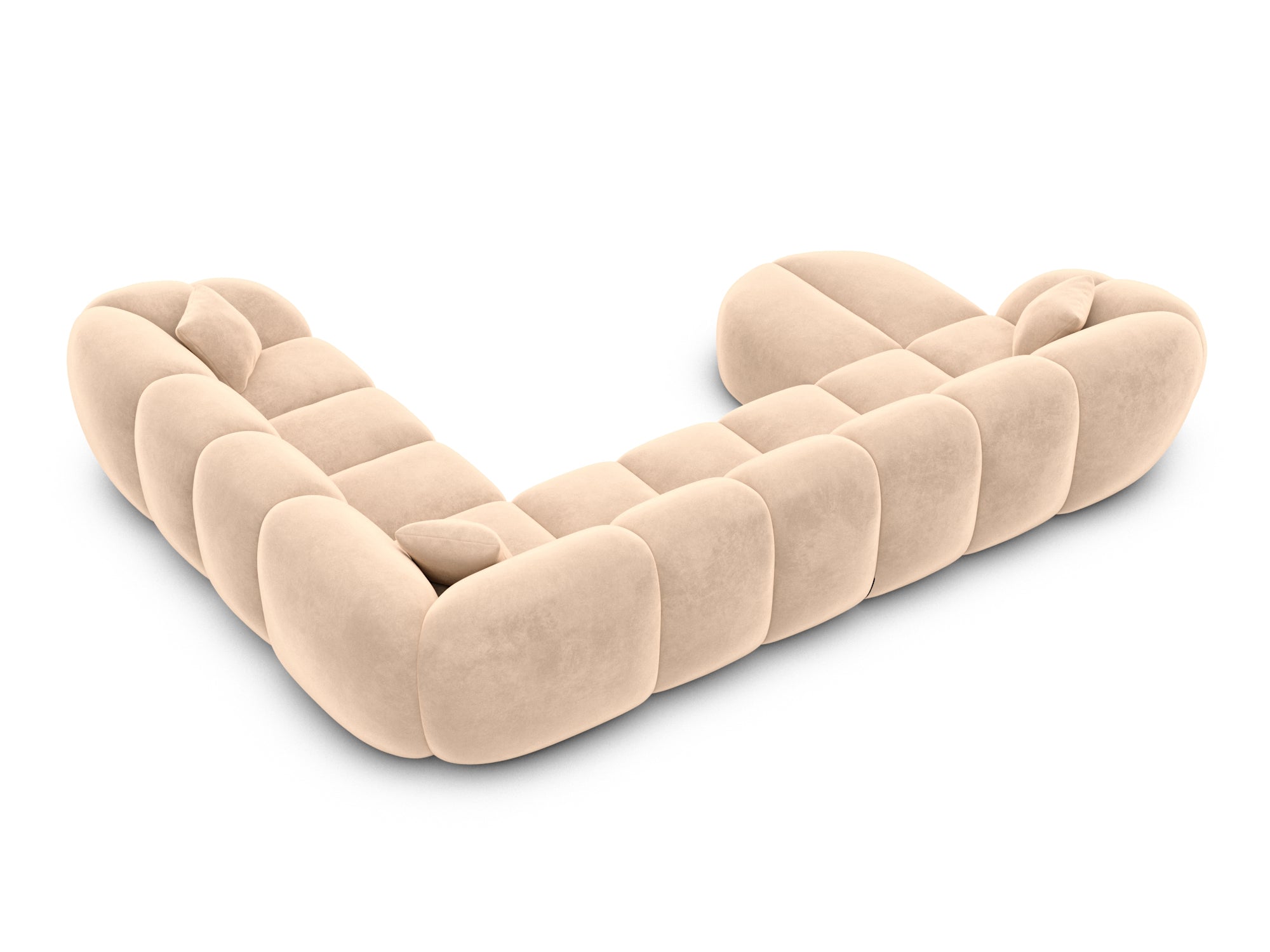Polster Wohnlandschaft Valderosa XXL U-Form Beige