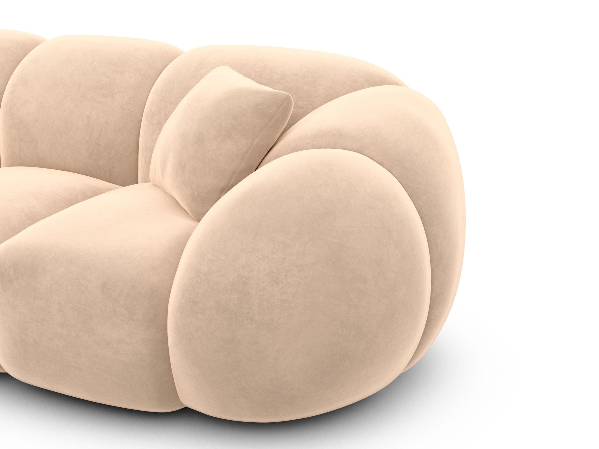 Polster Wohnlandschaft Valderosa XXL U-Form Beige