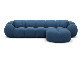 Stoff Ecksofa Valderosa L-Form Dunkelblau