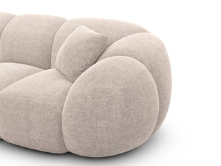 Couch Valderosa L-Form in Stoff Beige