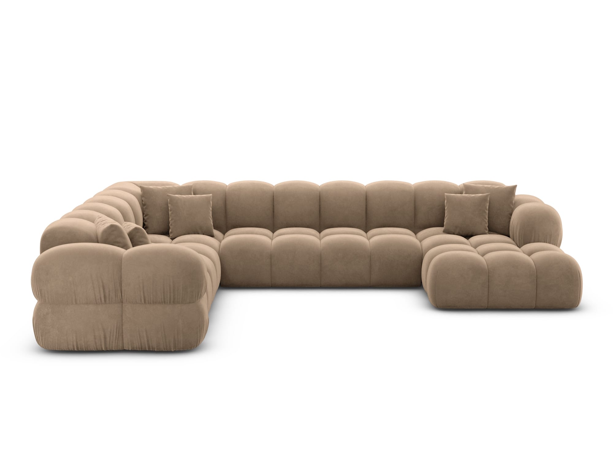 Polster Wohnlandschaft Monteverde XXL U-Form Braun