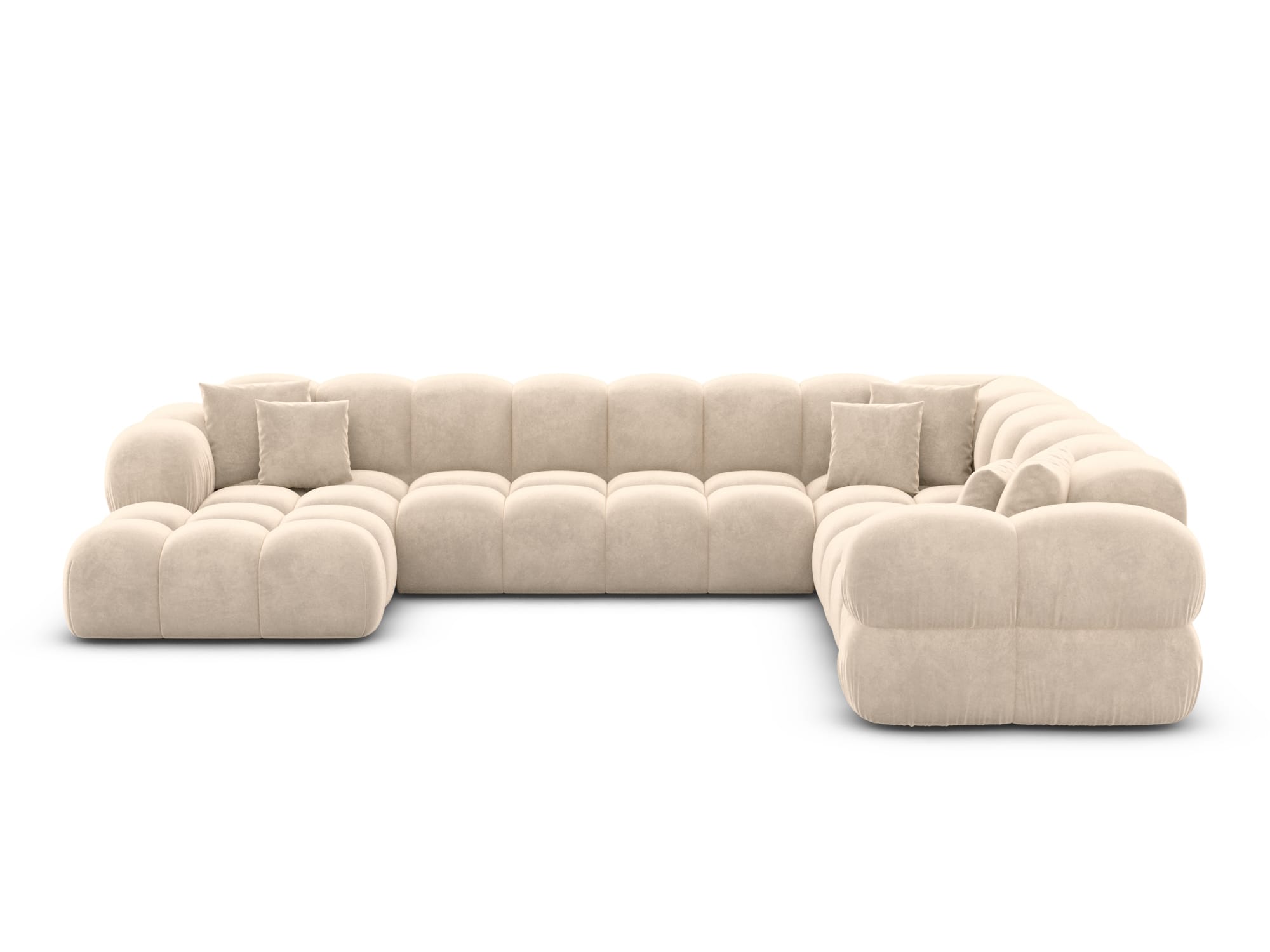 Polster Wohnlandschaft Monteverde XXL U-Form Creme