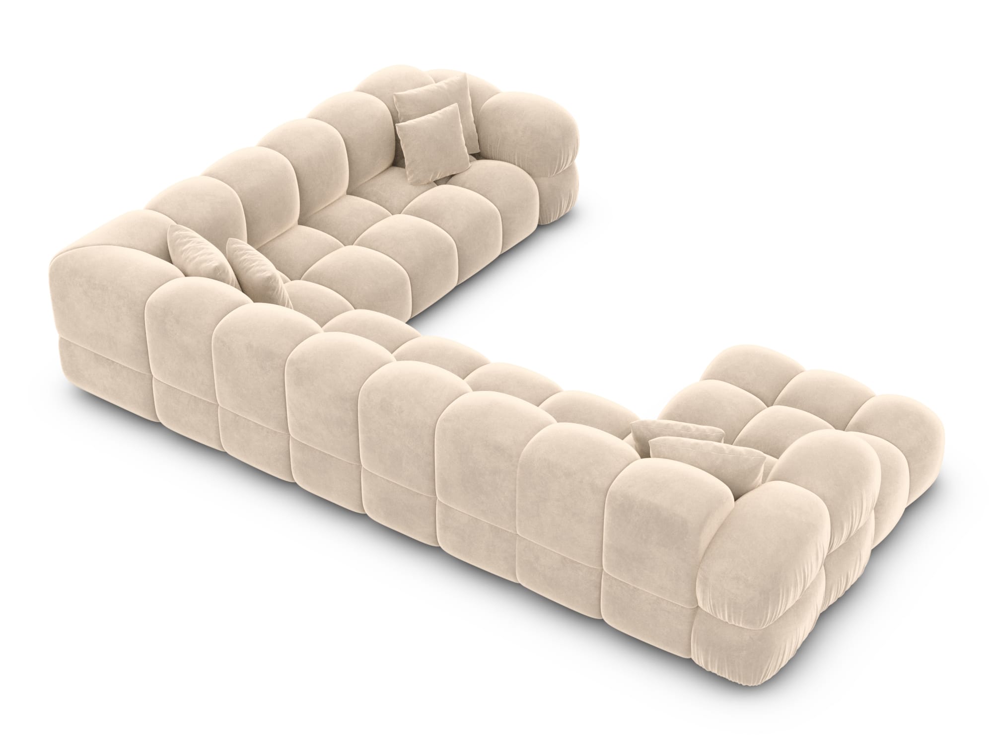 Polster Wohnlandschaft Monteverde XXL U-Form Creme
