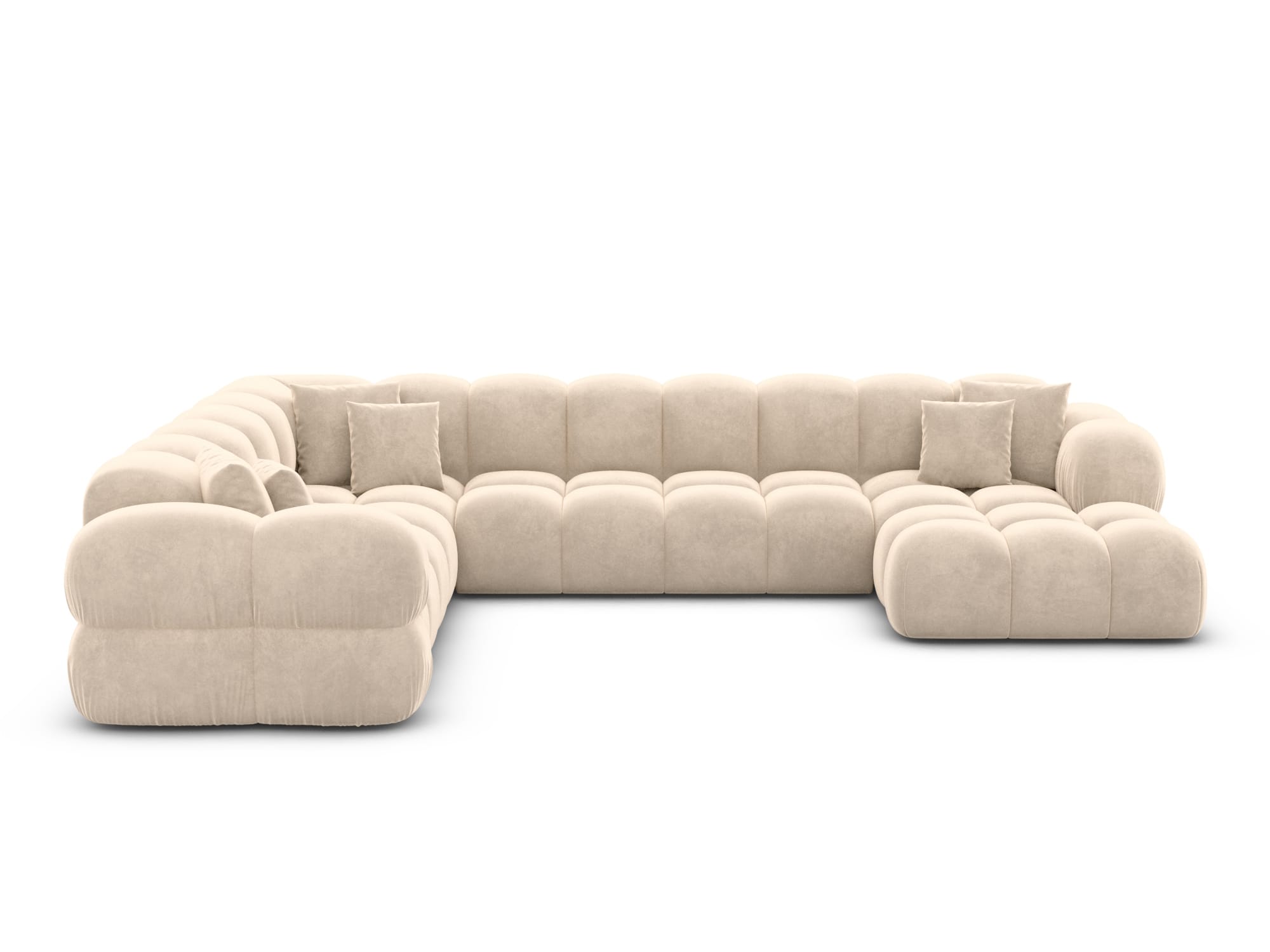Polster Wohnlandschaft Monteverde XXL U-Form Creme