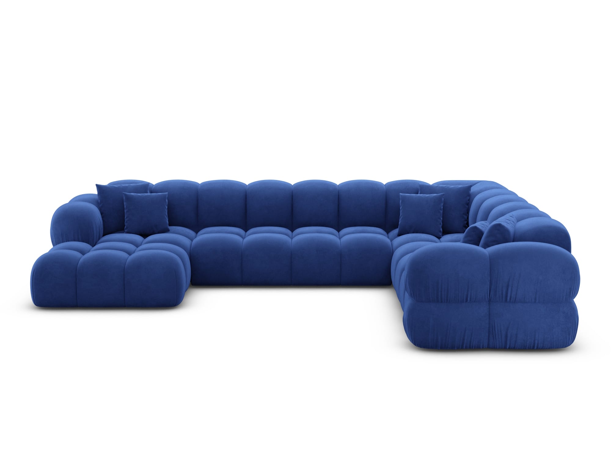 Polster Wohnlandschaft Monteverde XXL U-Form Dunkelblau