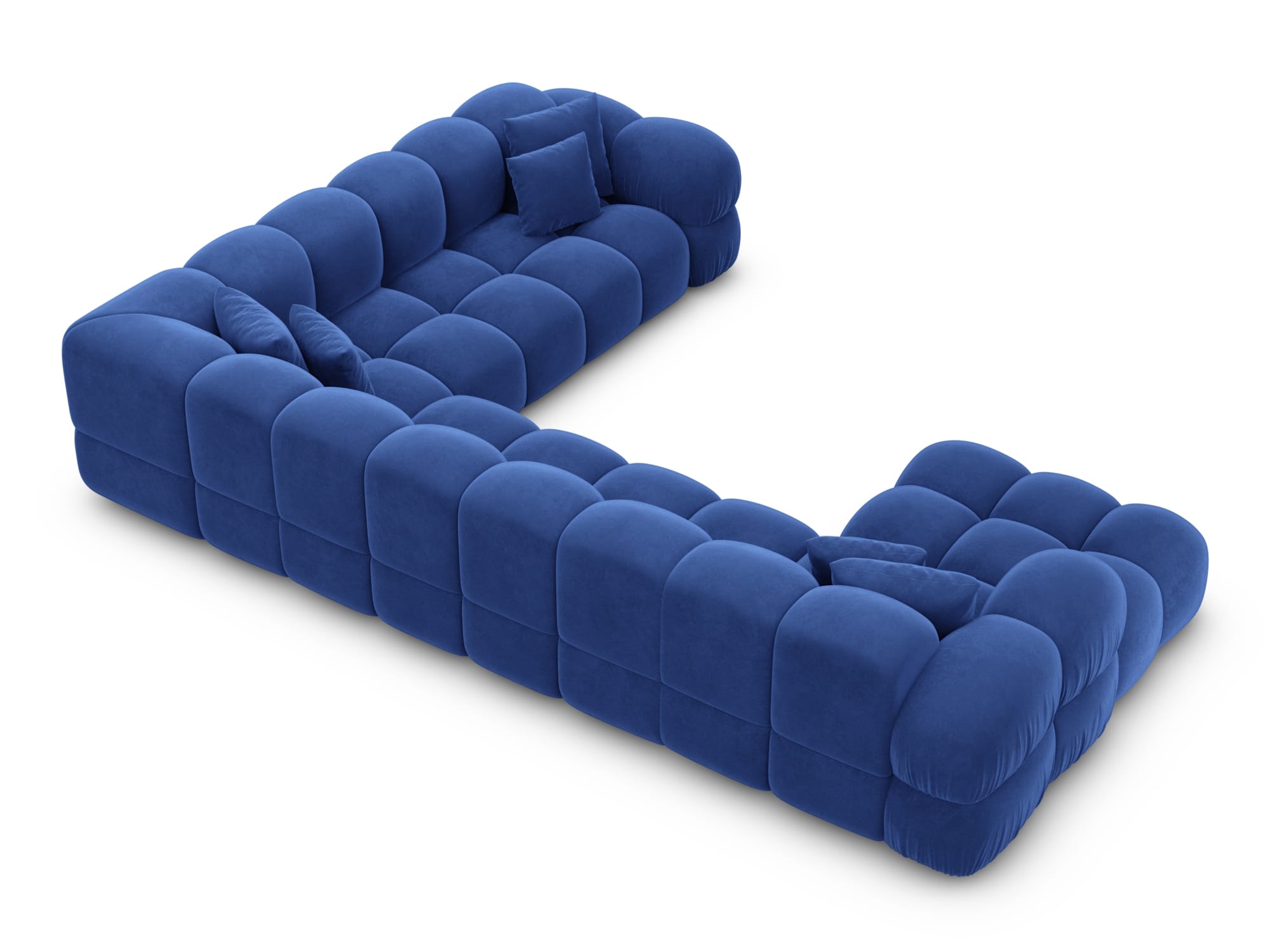 Polster Wohnlandschaft Monteverde XXL U-Form Dunkelblau