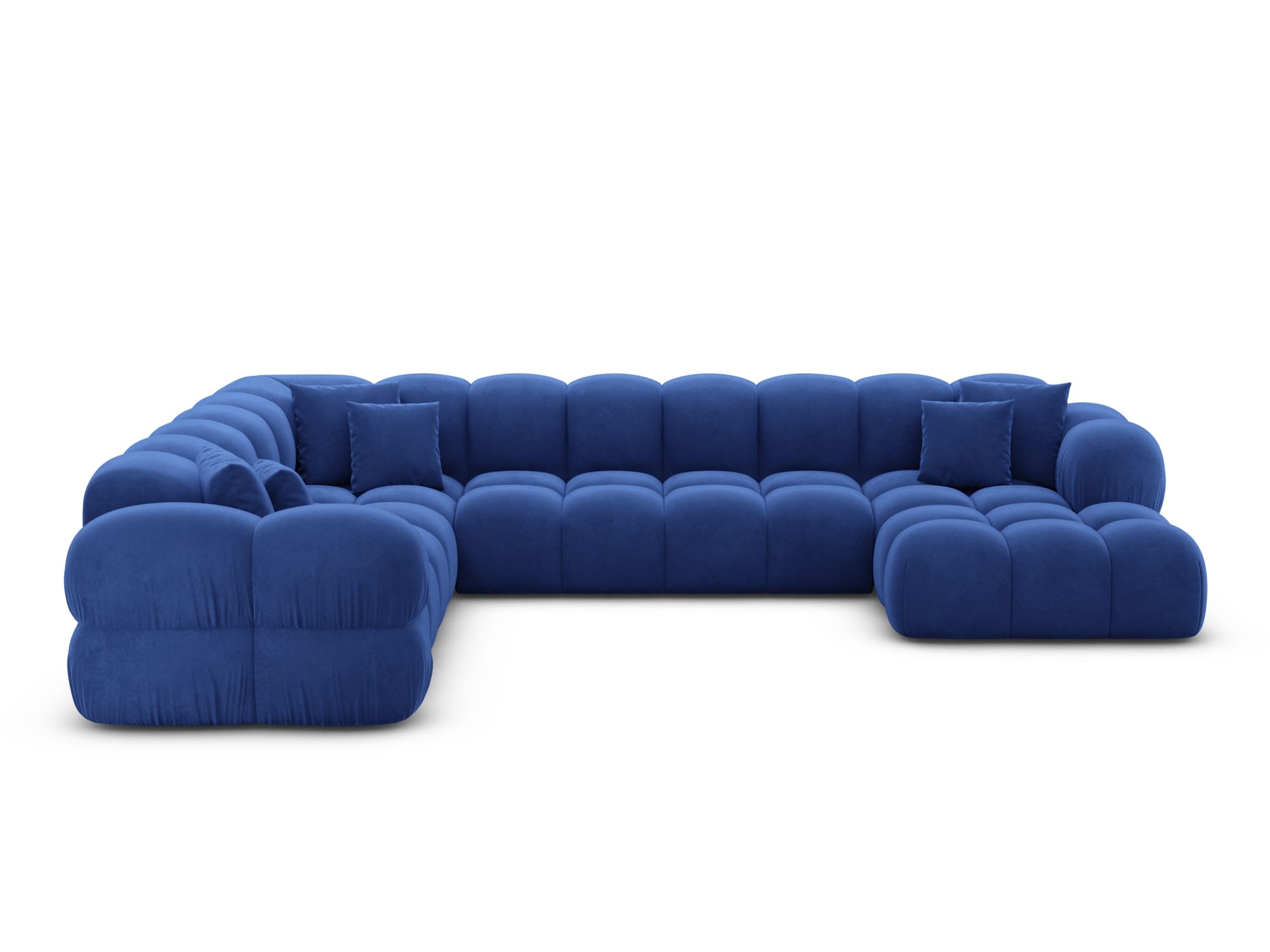 Polster Wohnlandschaft Monteverde XXL U-Form Dunkelblau