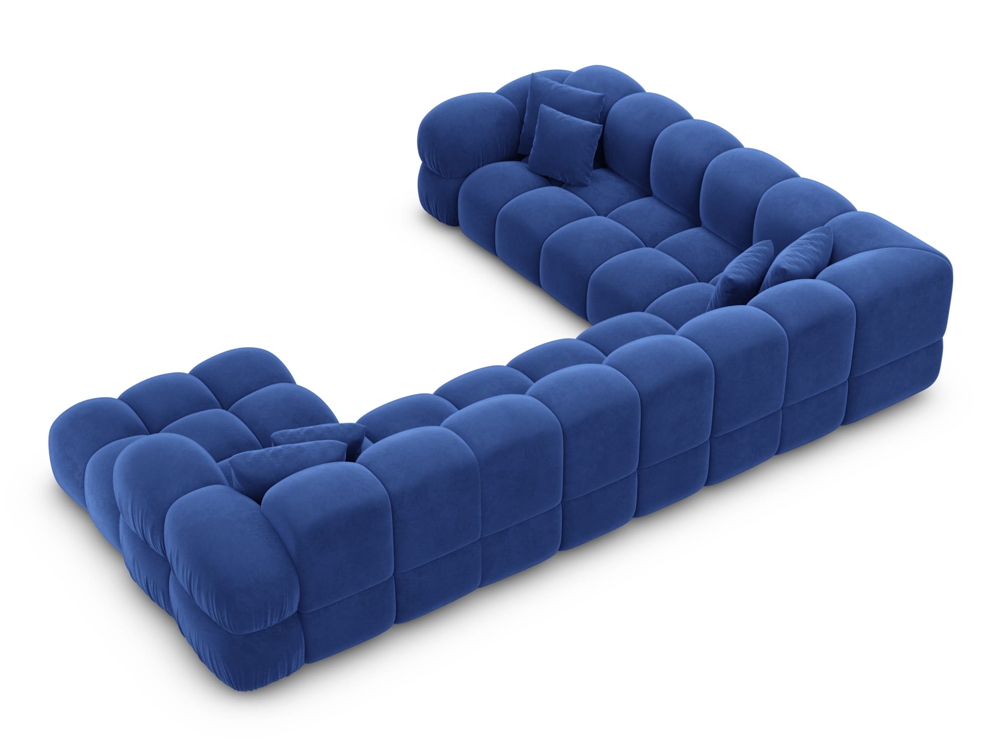 Polster Wohnlandschaft Monteverde XXL U-Form Dunkelblau