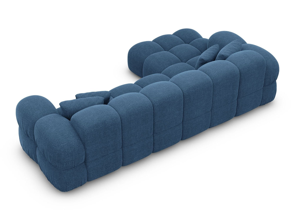 Stoff Ecksofa Monteverde L-Form Dunkelblau