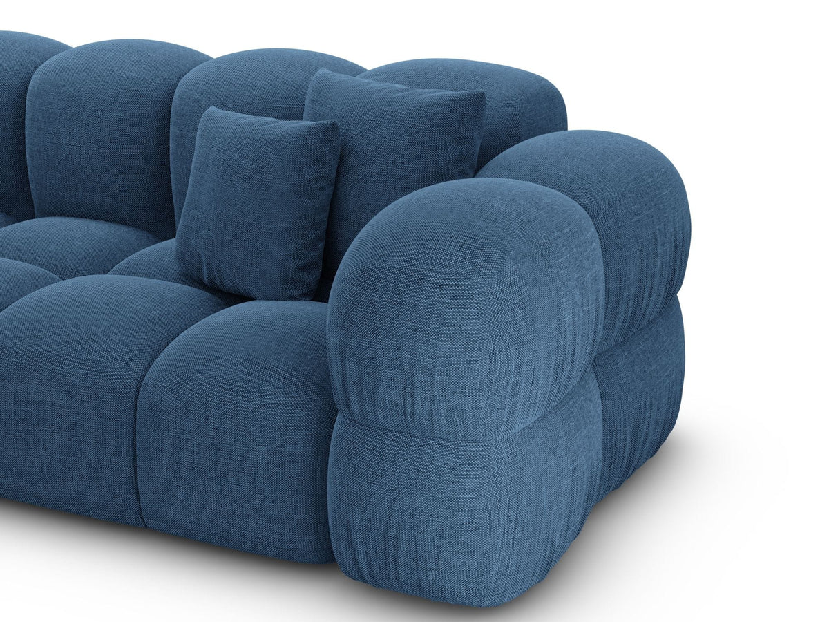 Stoff Ecksofa Monteverde L-Form Dunkelblau
