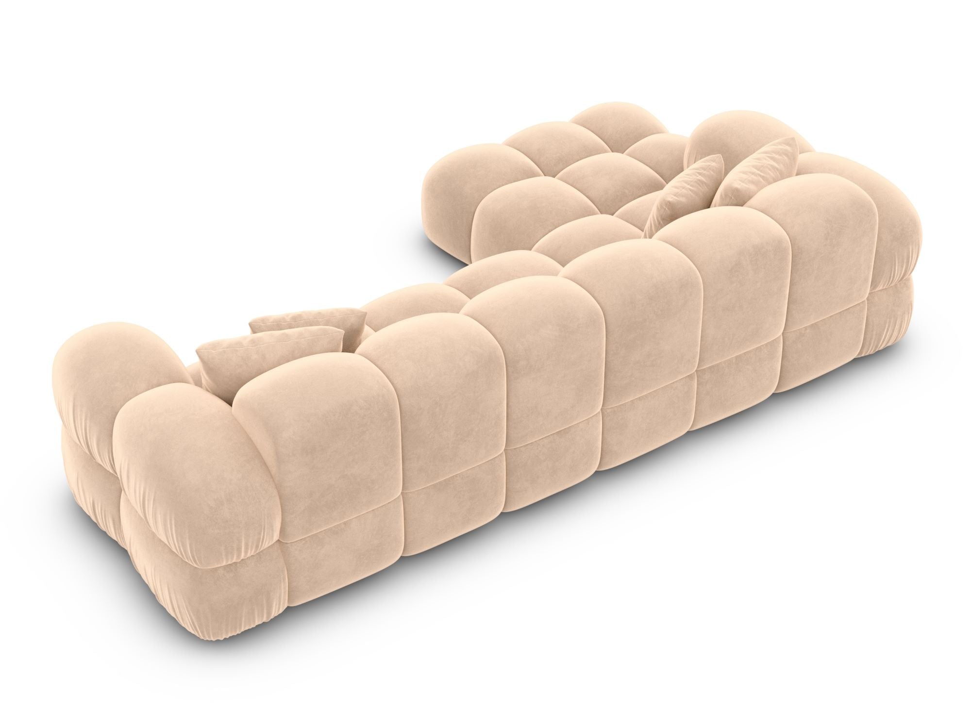 Polster Ecksofa Monteverde L Form kurz Beige