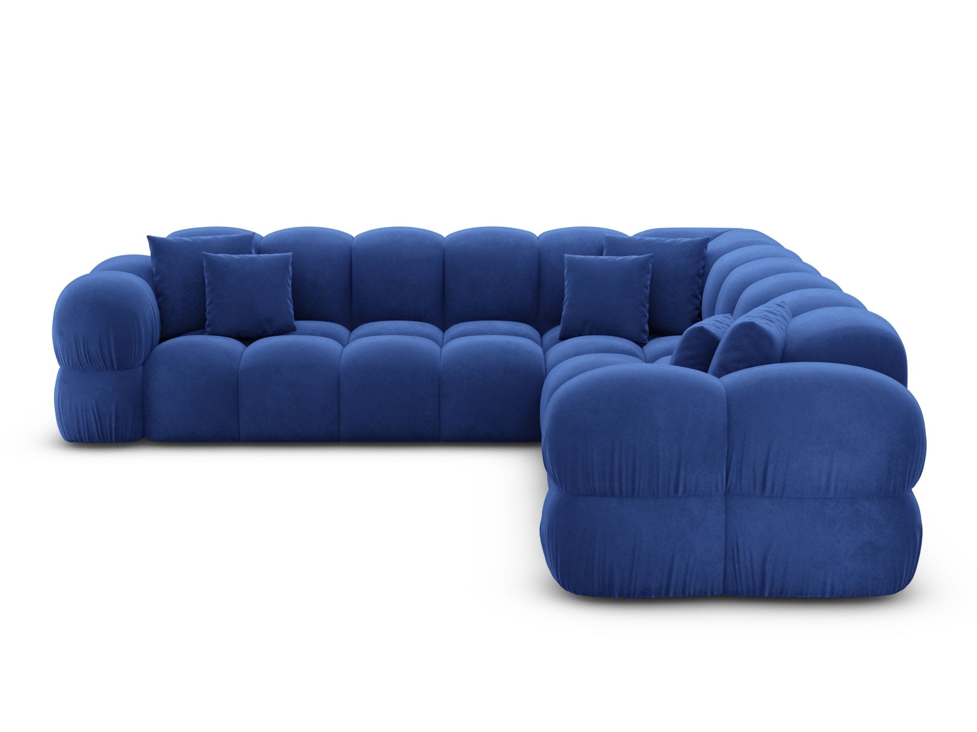 Polster Ecksofa Monteverde L Form Dunkelblau