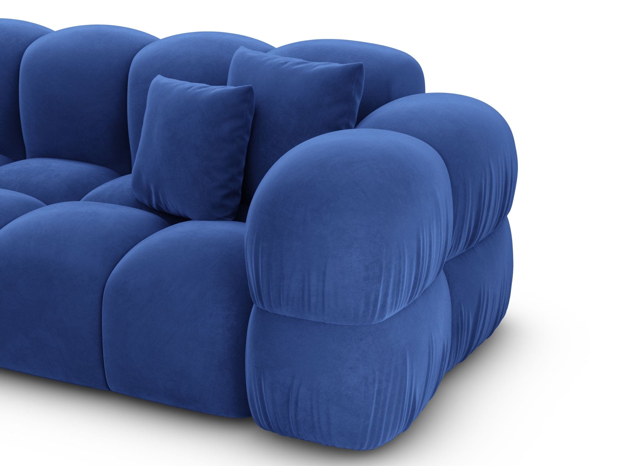 Polster Ecksofa Monteverde L Form Dunkelblau