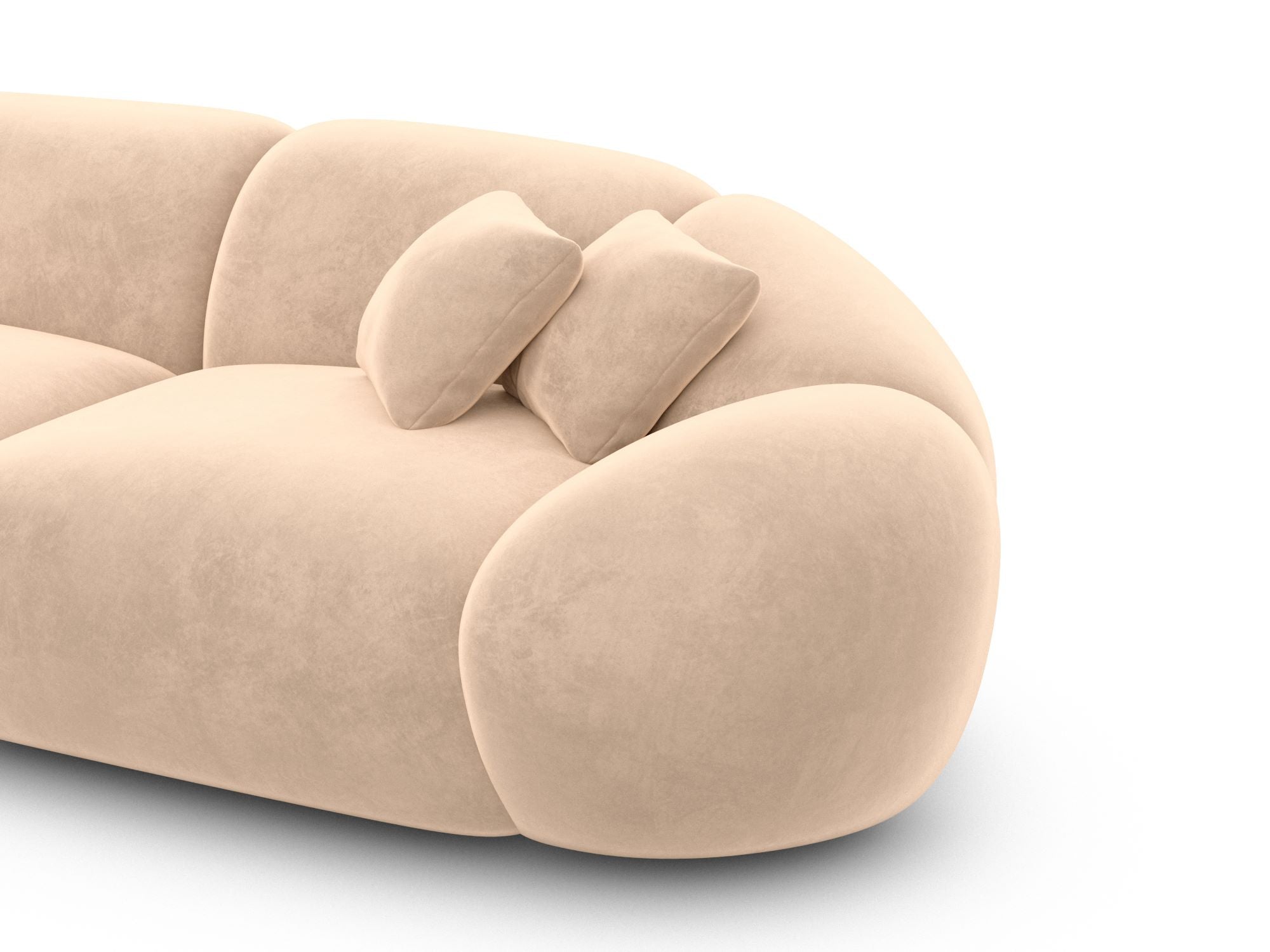 Polster Wohnlandschaft Solverde XL U-Form Beige