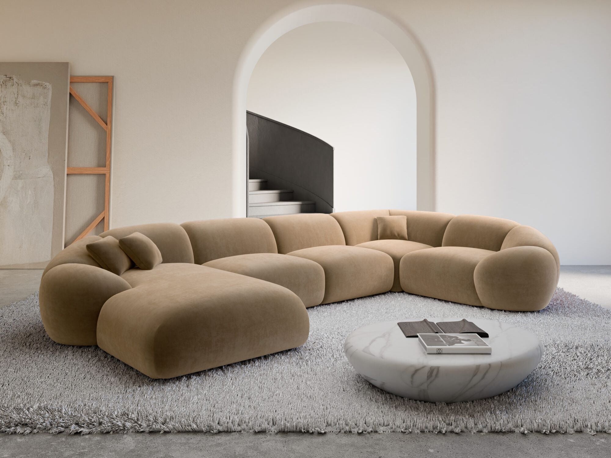 Polster Wohnlandschaft Solverde XL U-Form