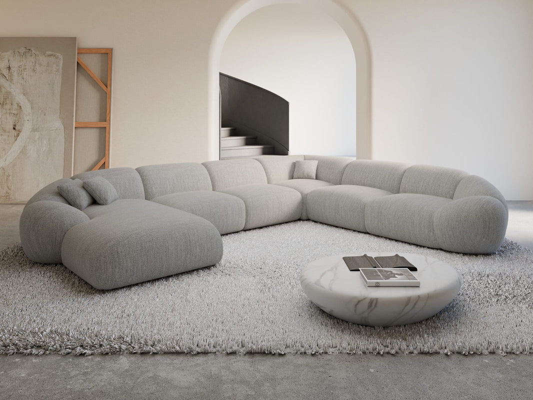 XXL Wohnlandschaft Solverde U-Form aus Stoff