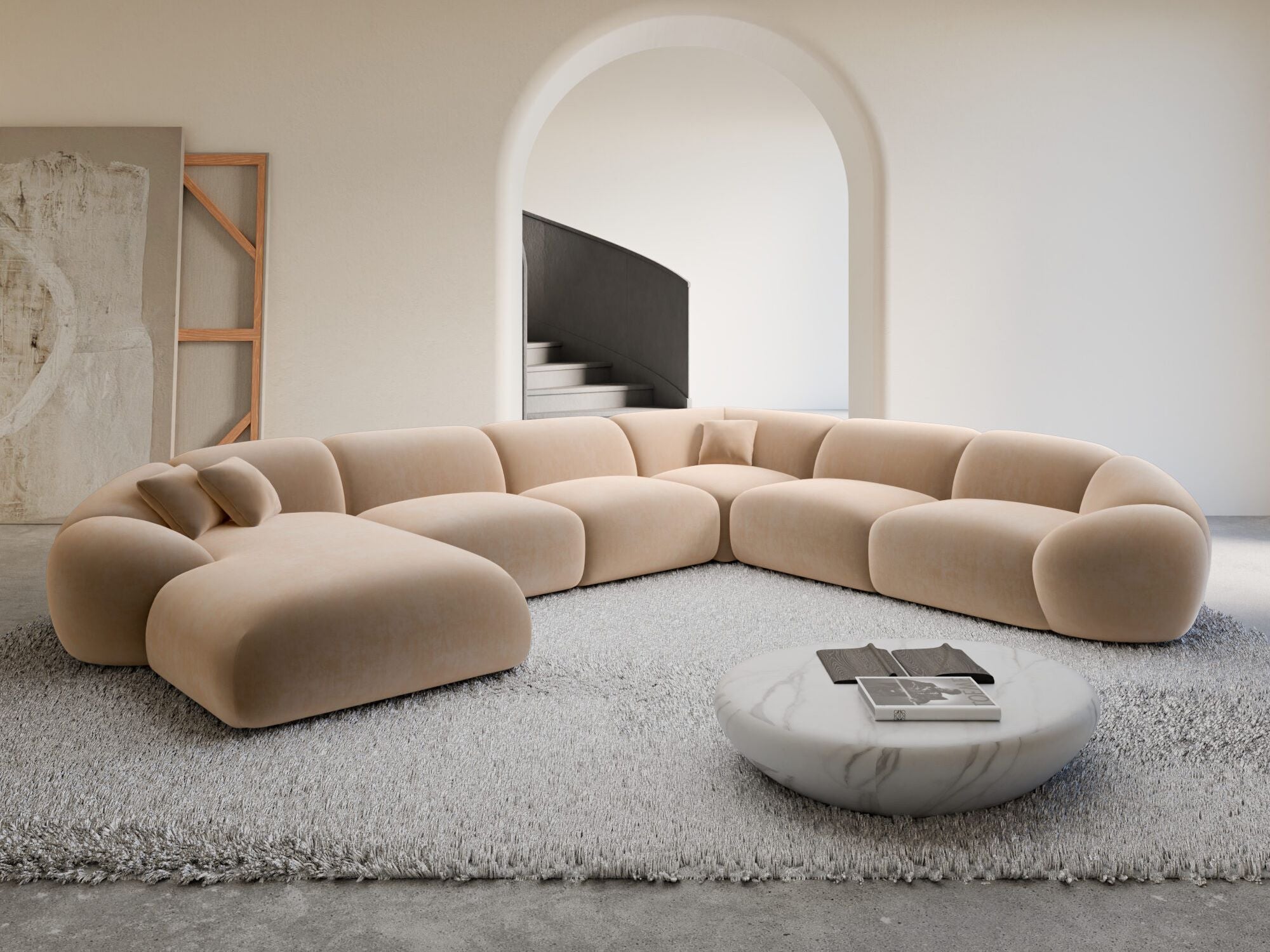 Polster Wohnlandschaft Solverde XXL U-Form