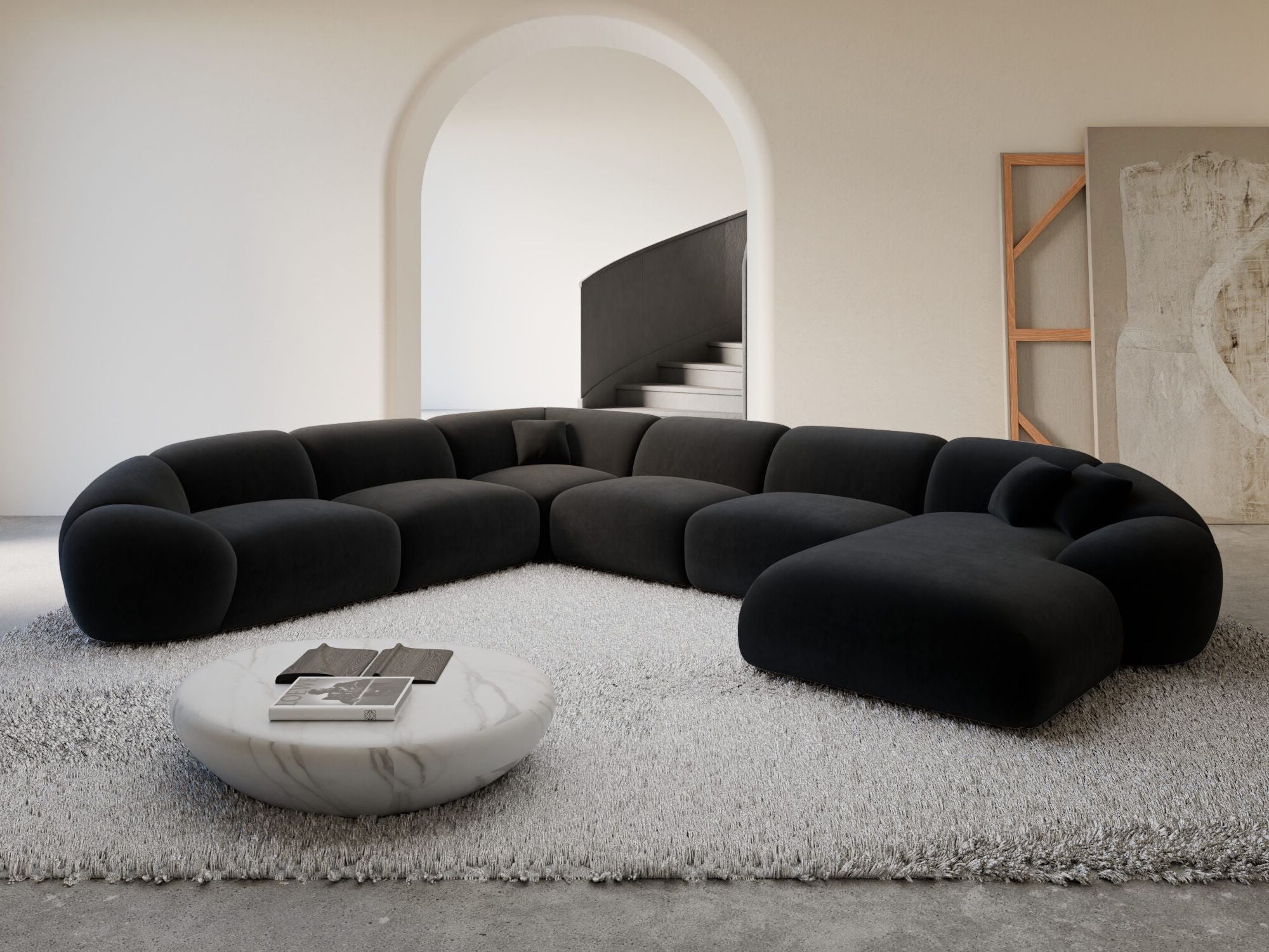Polster Wohnlandschaft Solverde XXL U-Form