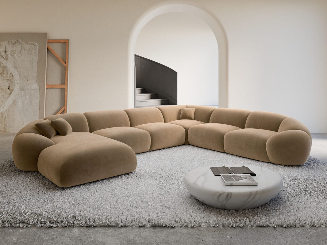 XXL Wohnlandschaft Solverde U-Form aus Stoff