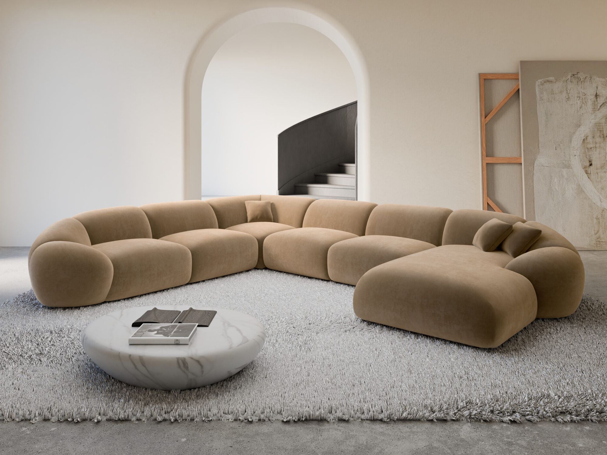 Polster Wohnlandschaft Solverde XXL U-Form
