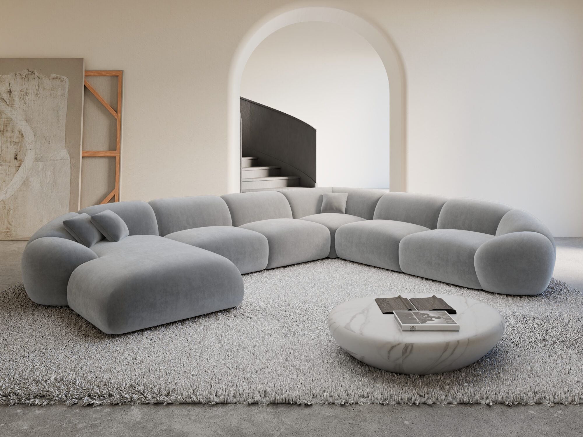 Polster Wohnlandschaft Solverde XXL U-Form