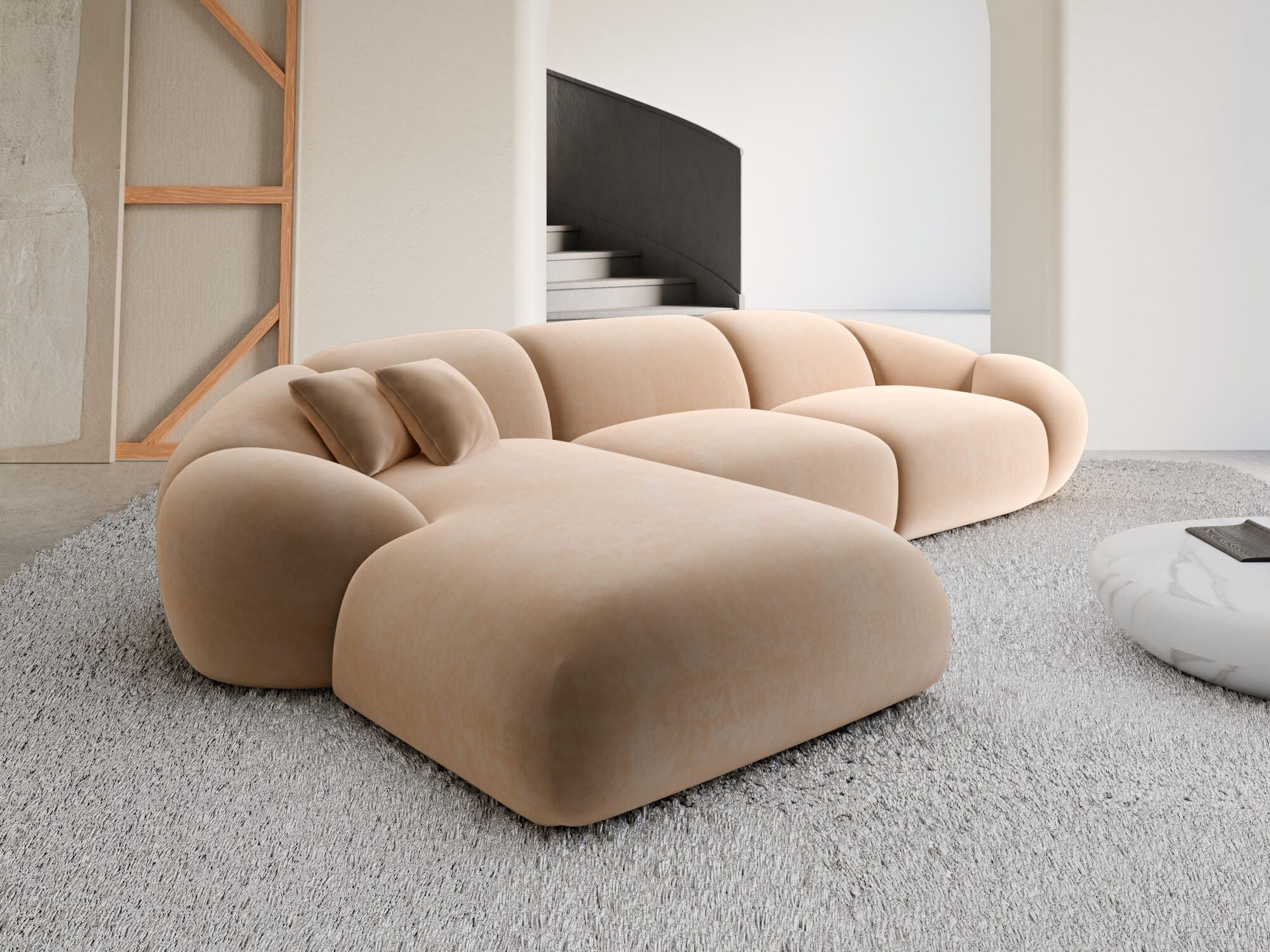 Polster Ecksofa Solverde L Form kurz