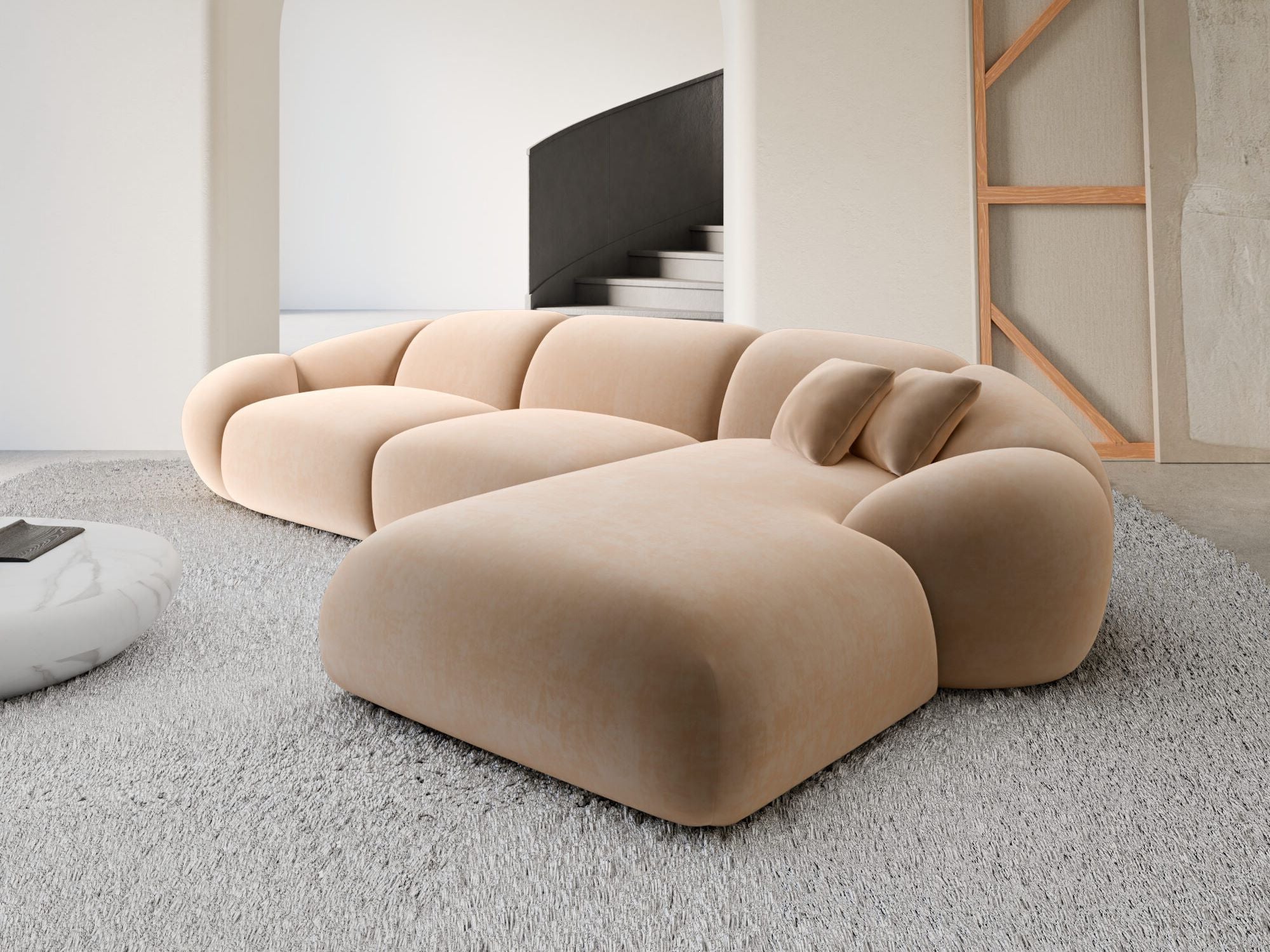 Polster Ecksofa Solverde L Form kurz