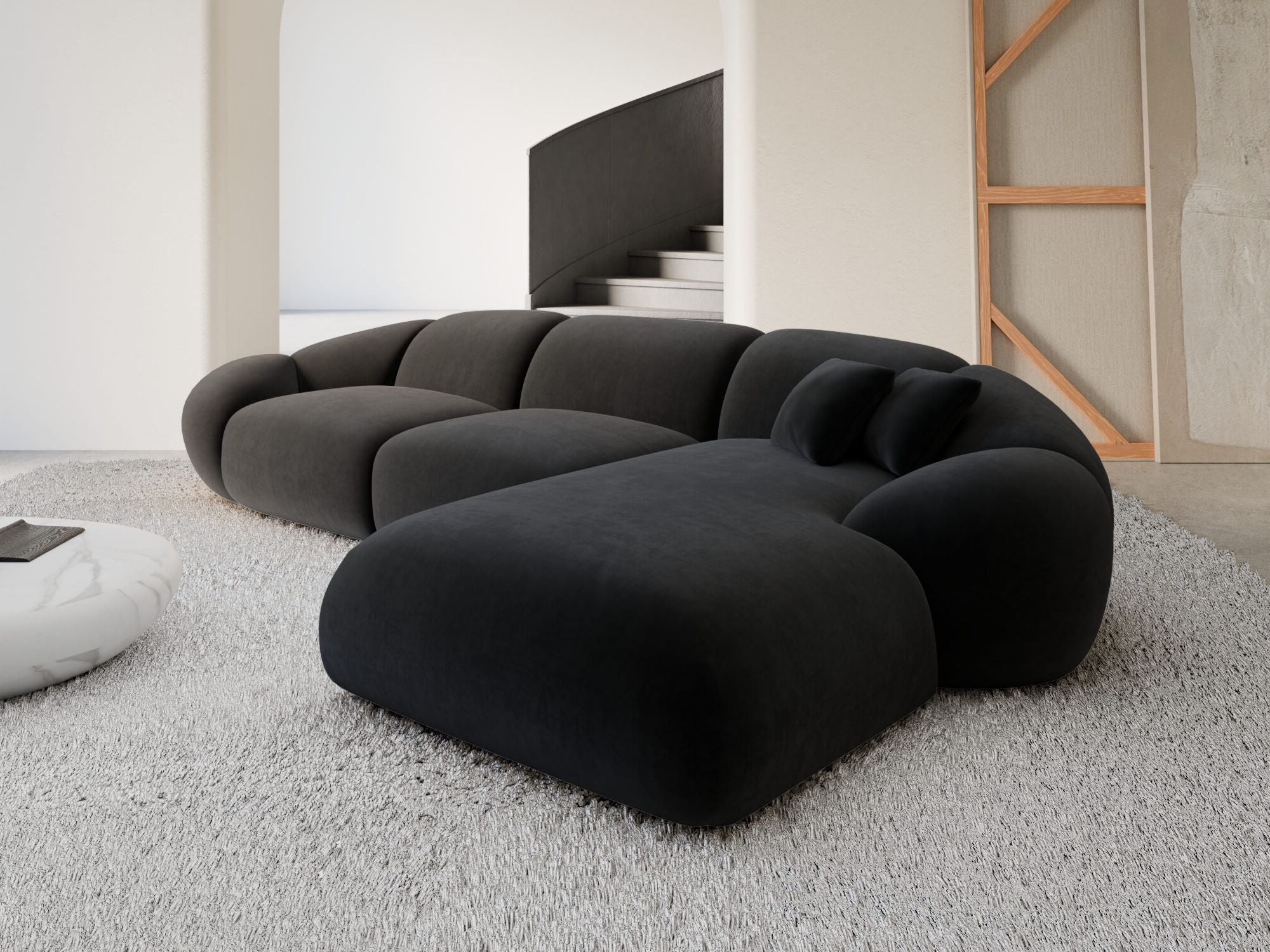 Polster Ecksofa Solverde L Form kurz