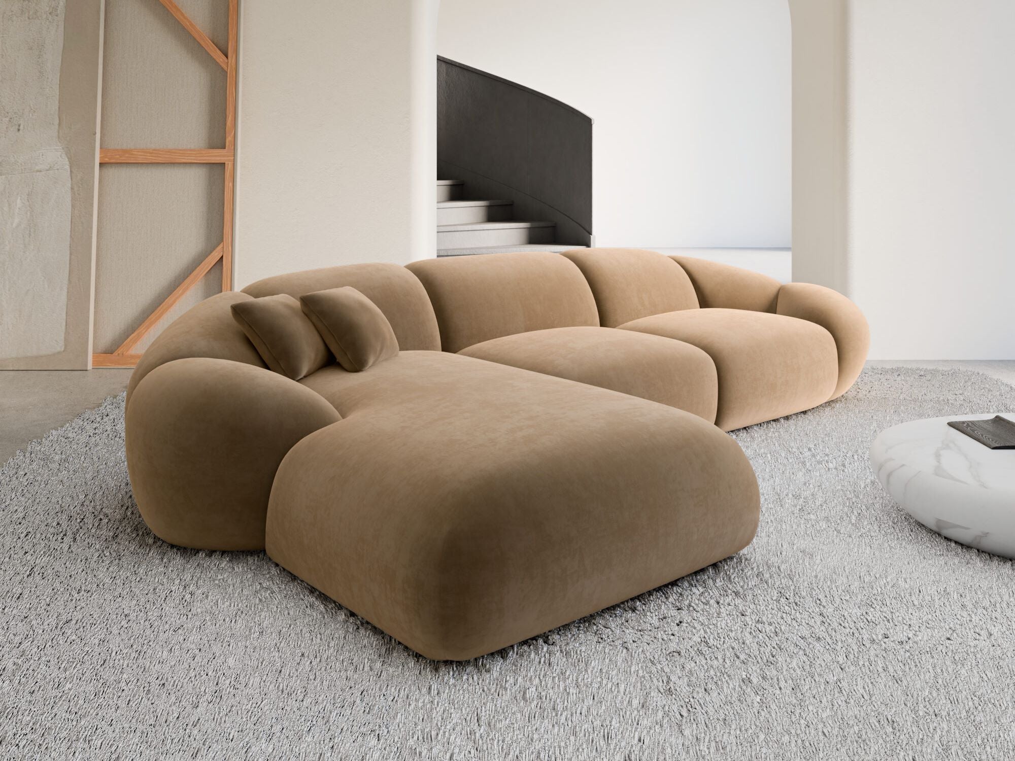 Polster Ecksofa Solverde L Form kurz