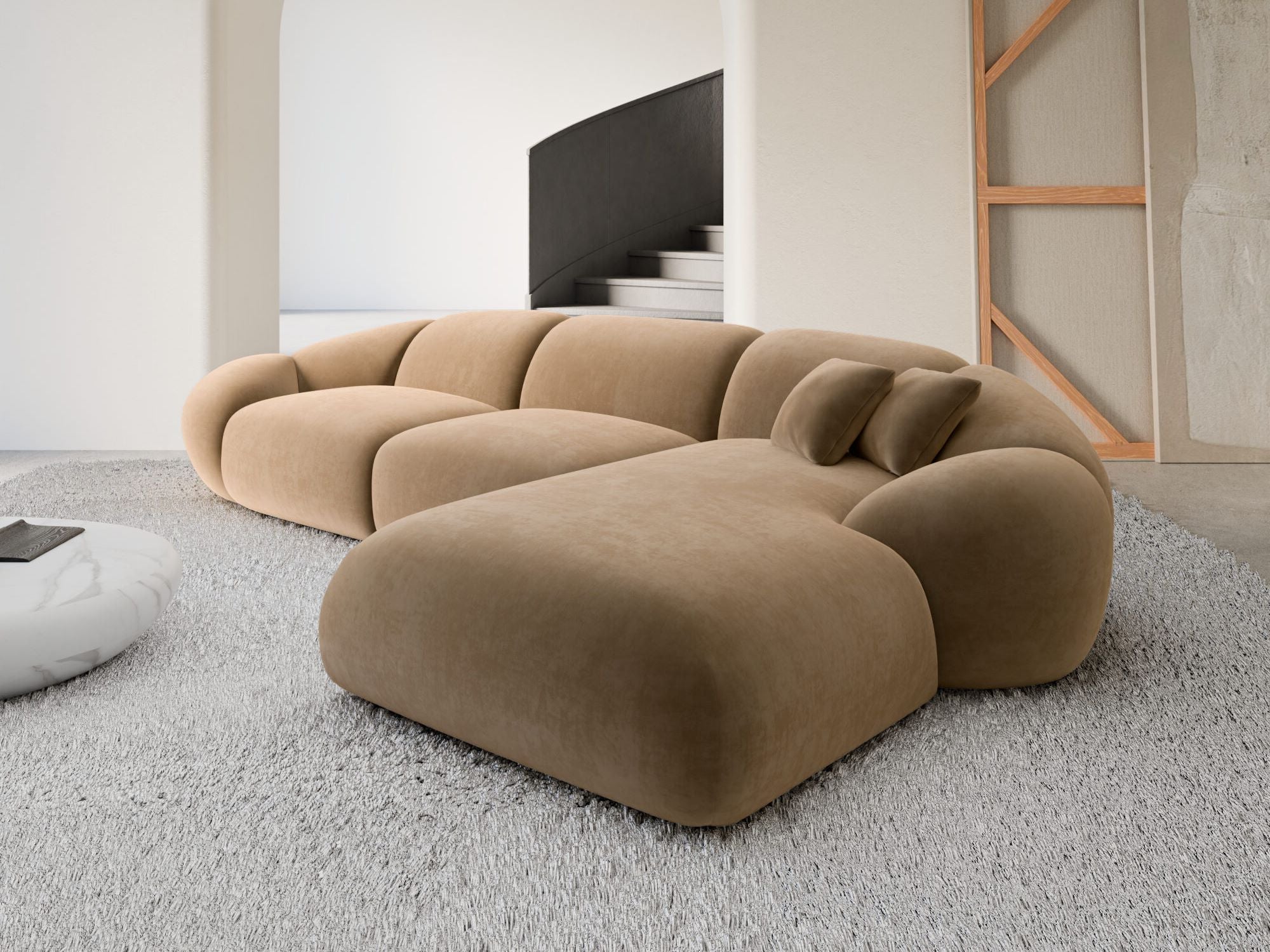Polster Ecksofa Solverde L Form kurz