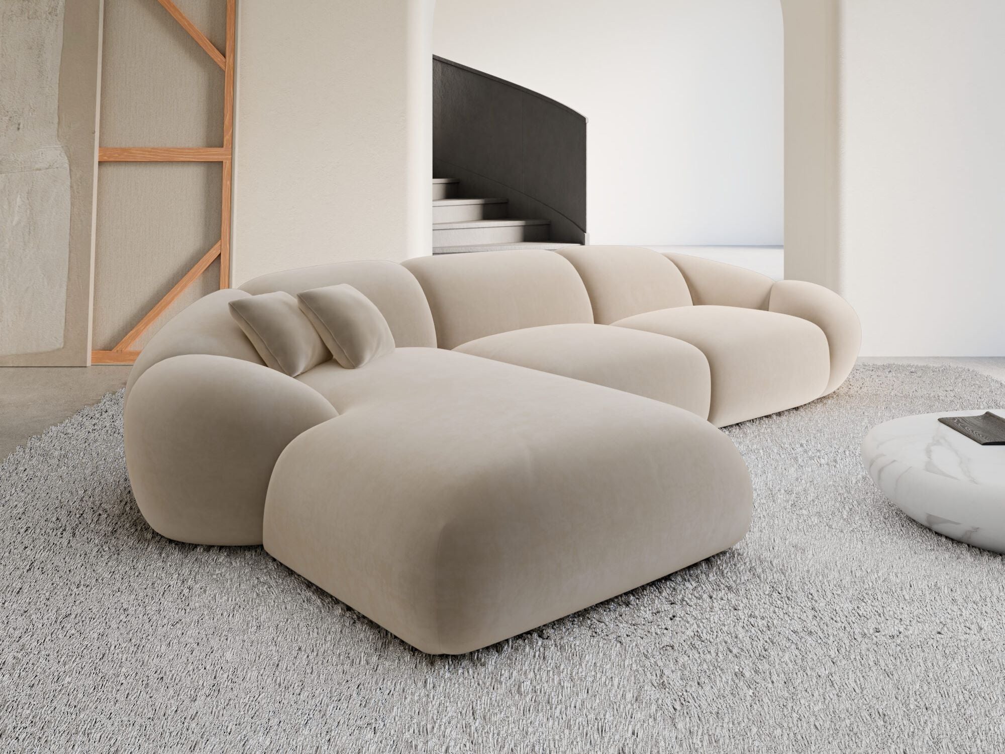 Polster Ecksofa Solverde L Form kurz