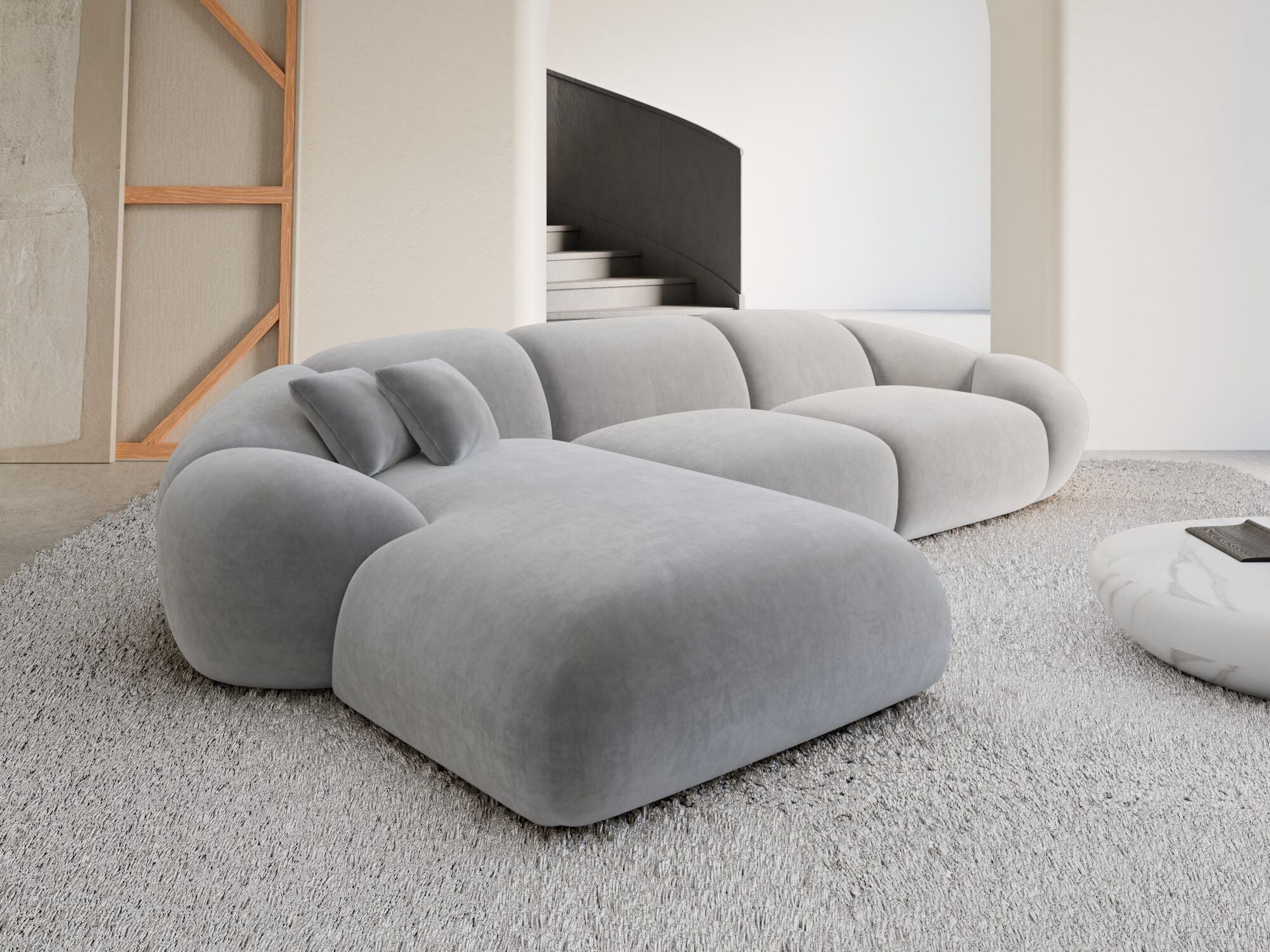 Polster Ecksofa Solverde L Form kurz