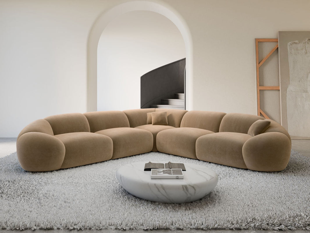 Ecksofa Solverde L-Form aus Stoff