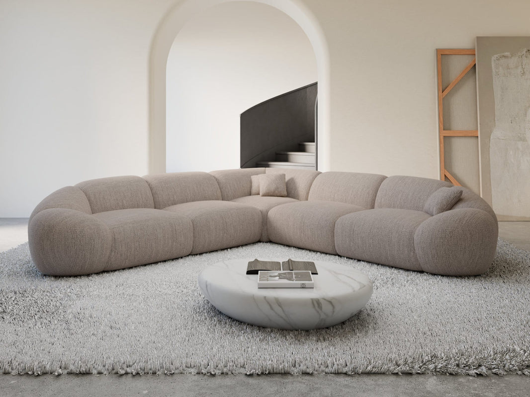 Ecksofa Solverde L-Form aus Stoff