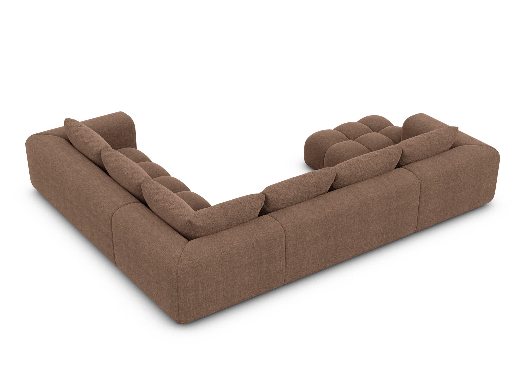 XXL Stoff Wohnlandschaft Casaluna U-Form Braun