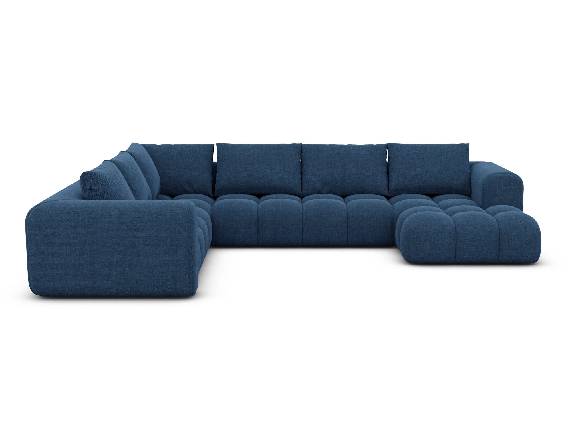 XXL Stoff Wohnlandschaft Casaluna U-Form dunkelblau