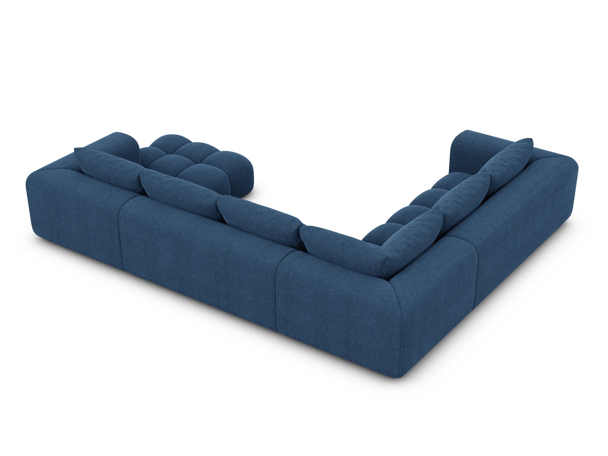 XXL Stoff Wohnlandschaft Casaluna U-Form dunkelblau