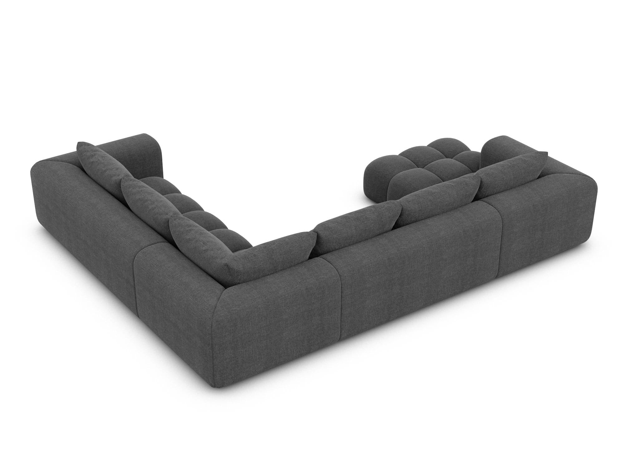 XXL Stoff Wohnlandschaft Casaluna U-Form Anthrazit