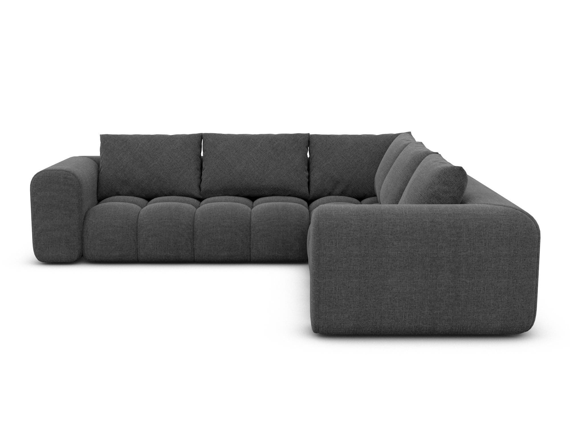 Couch Casaluna L-Form in Stoff Anthrazit