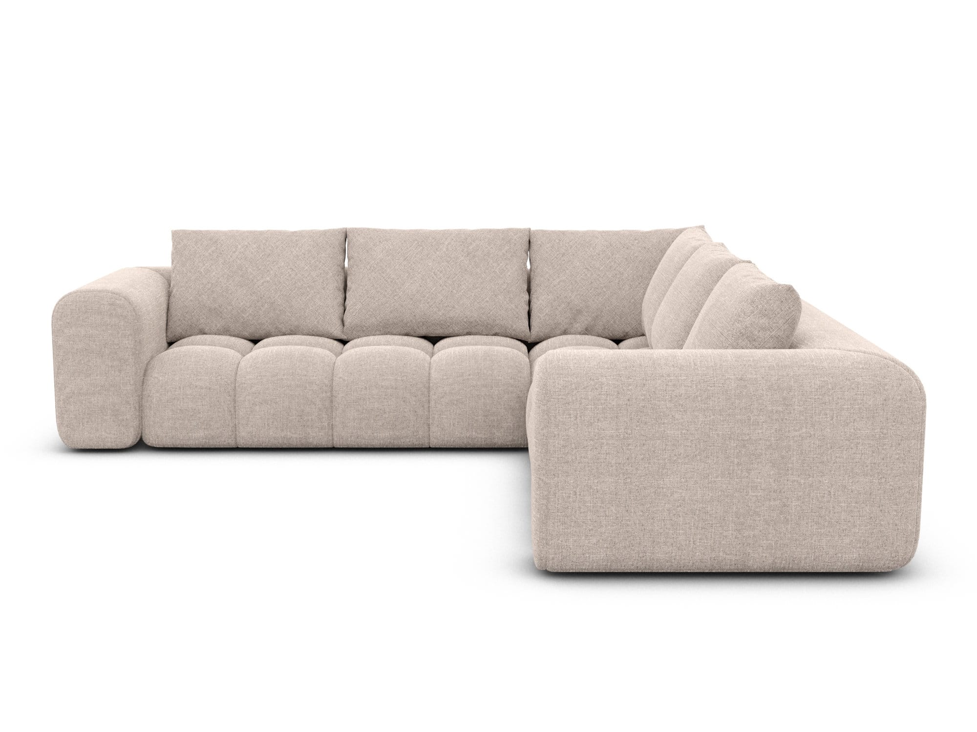 Couch Casaluna L Form in Stoff beige