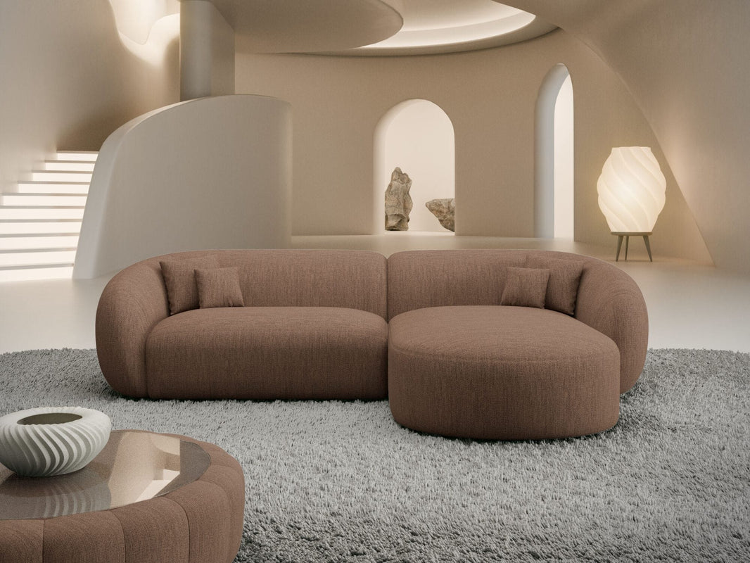 Stoff Ecksofa Sorelia L-Form Kurz