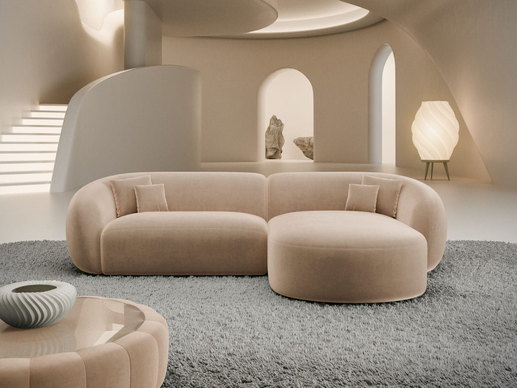 Stoff Ecksofa Sorelia L-Form Kurz