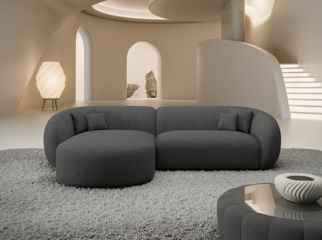 Stoff Ecksofa Sorelia L-Form Kurz