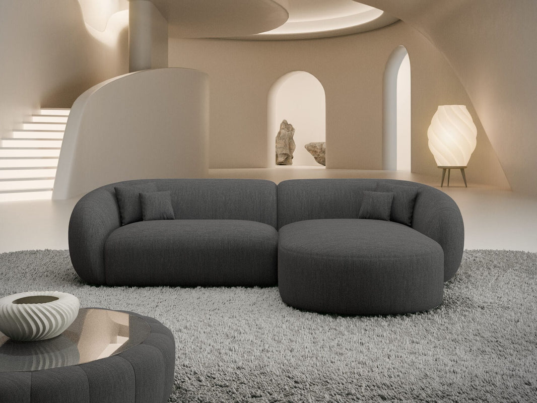 Stoff Ecksofa Sorelia L-Form Kurz