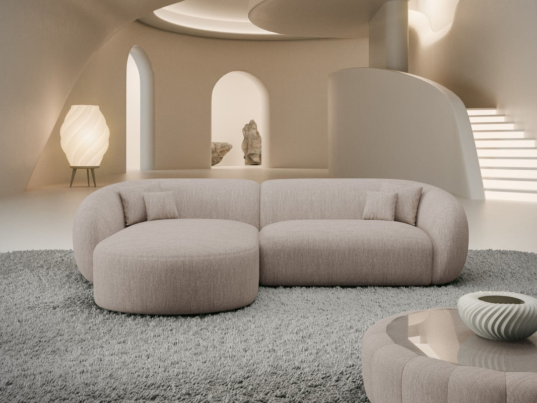 Stoff Ecksofa Sorelia L-Form Kurz