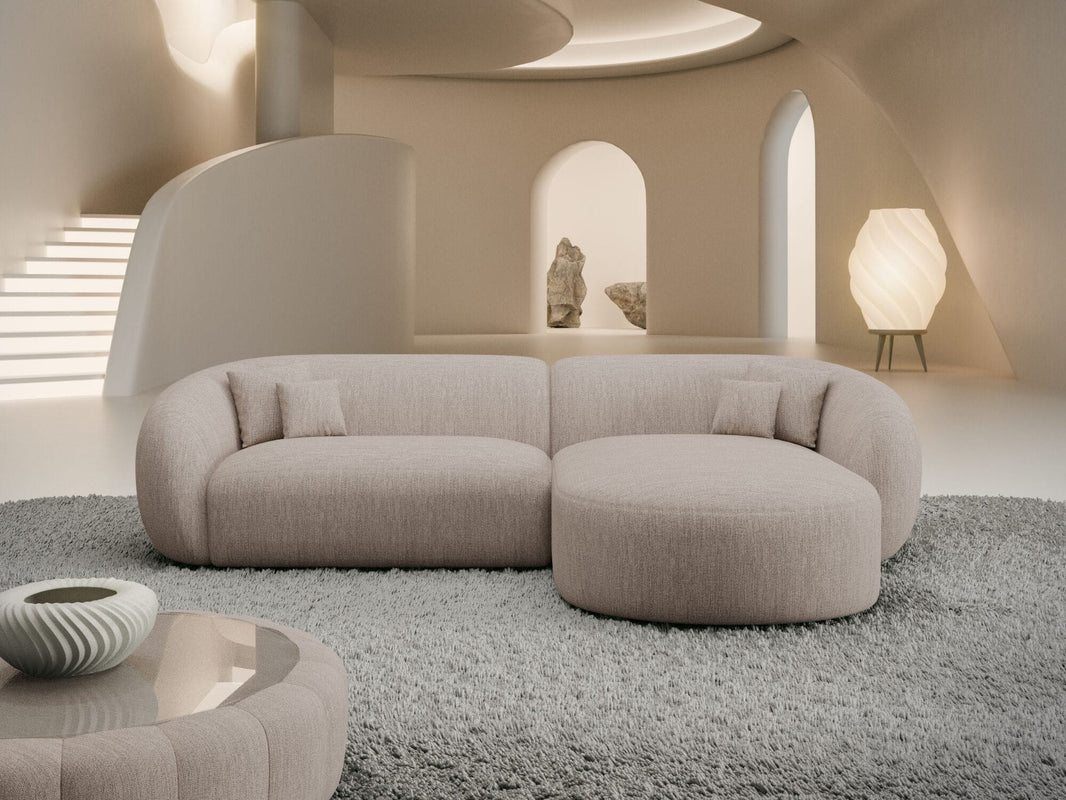 Stoff Ecksofa Sorelia L-Form Kurz