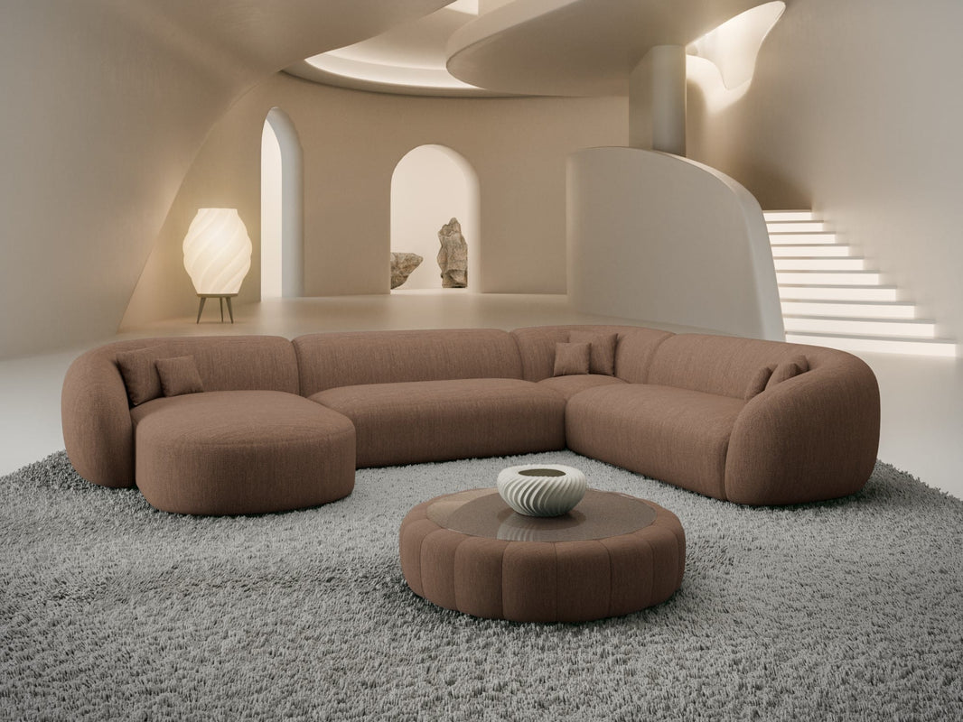 XXL Wohnlandschaft Sorelia U-Form aus Stoff
