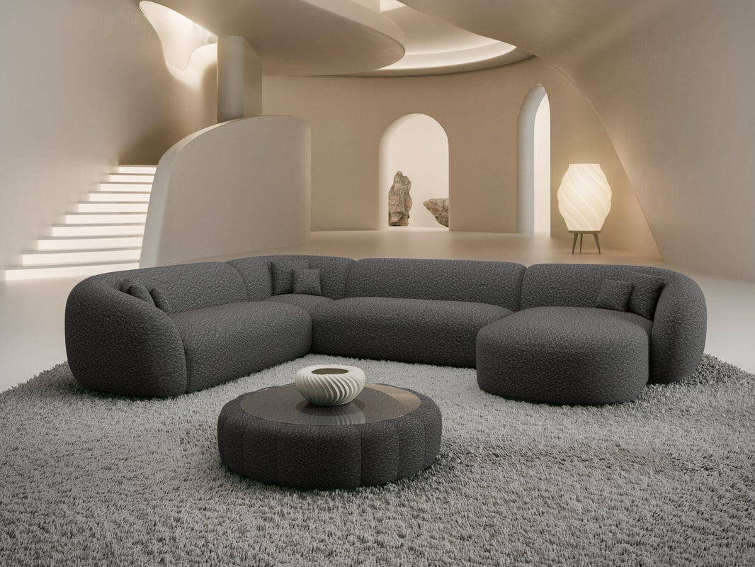 XXL Wohnlandschaft Sorelia U-Form aus Stoff
