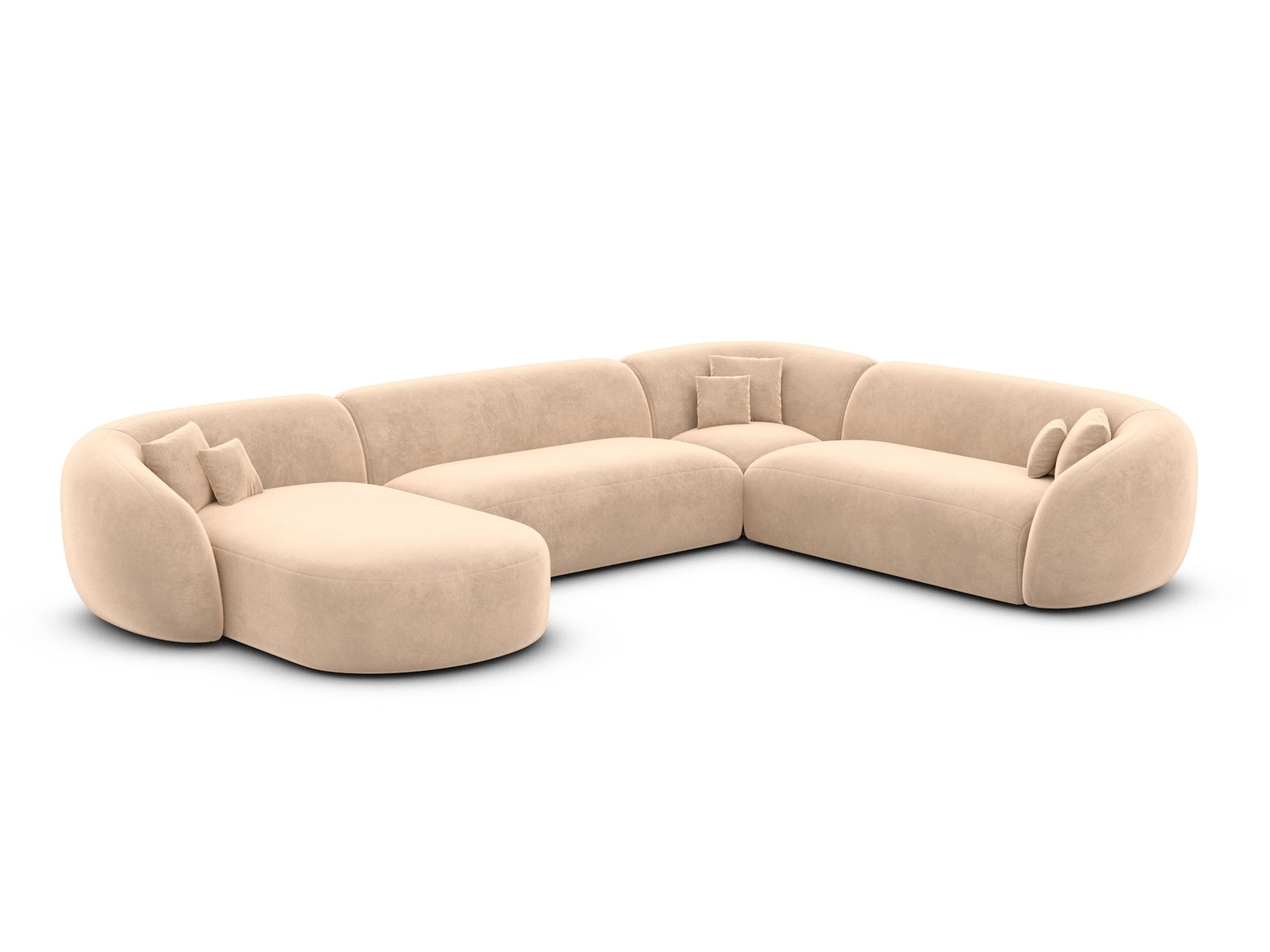 Polster Wohnlandschaft Sorelia XXL U-Form Beige