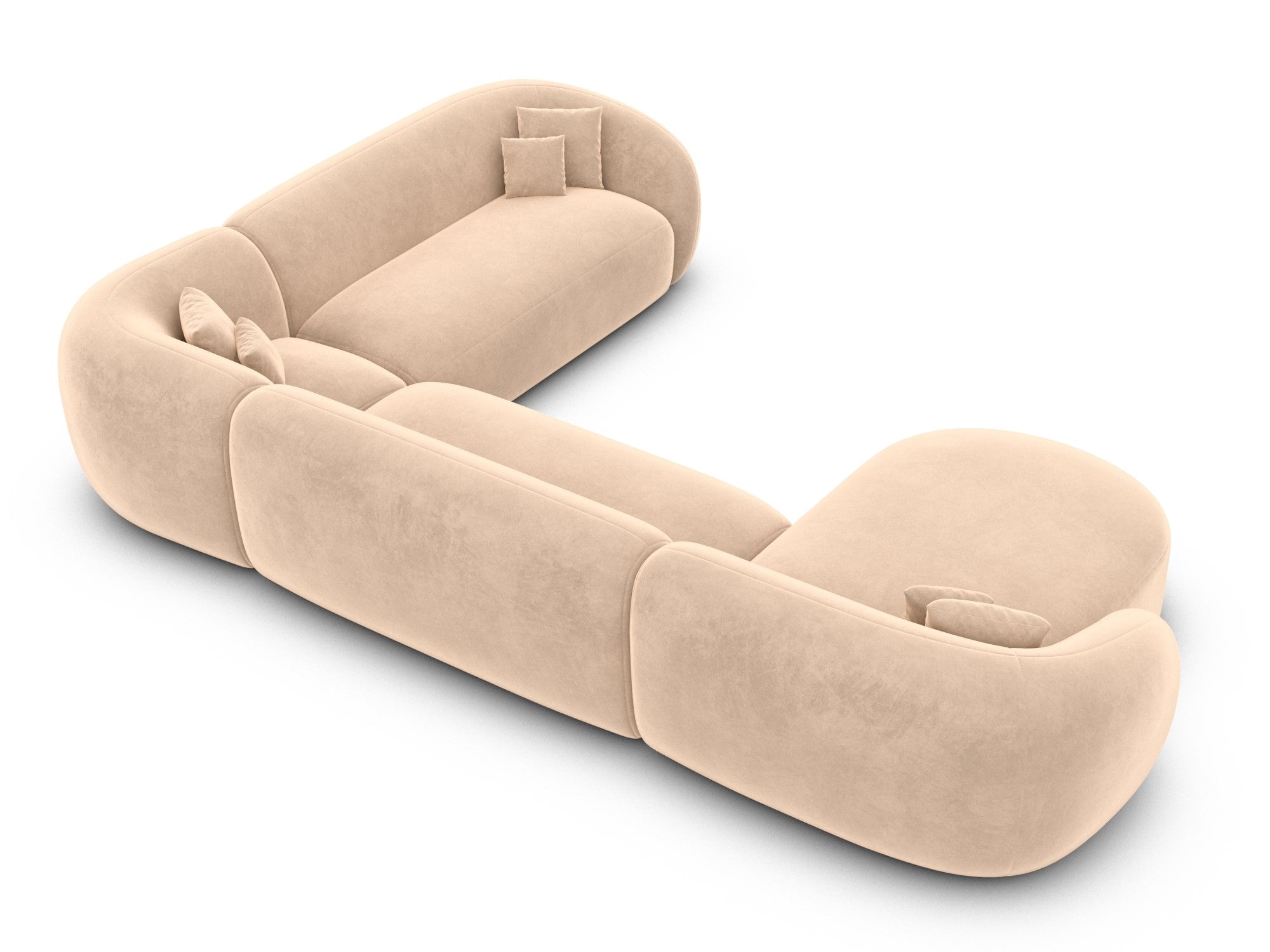 Polster Wohnlandschaft Sorelia XXL U-Form Beige